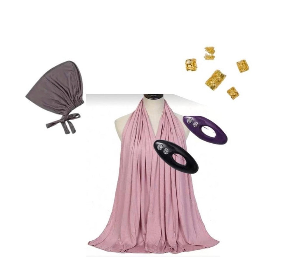 Cotton Candy Jersey Hijab Set
