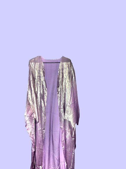 Elegant Purple Shimmery Abaya