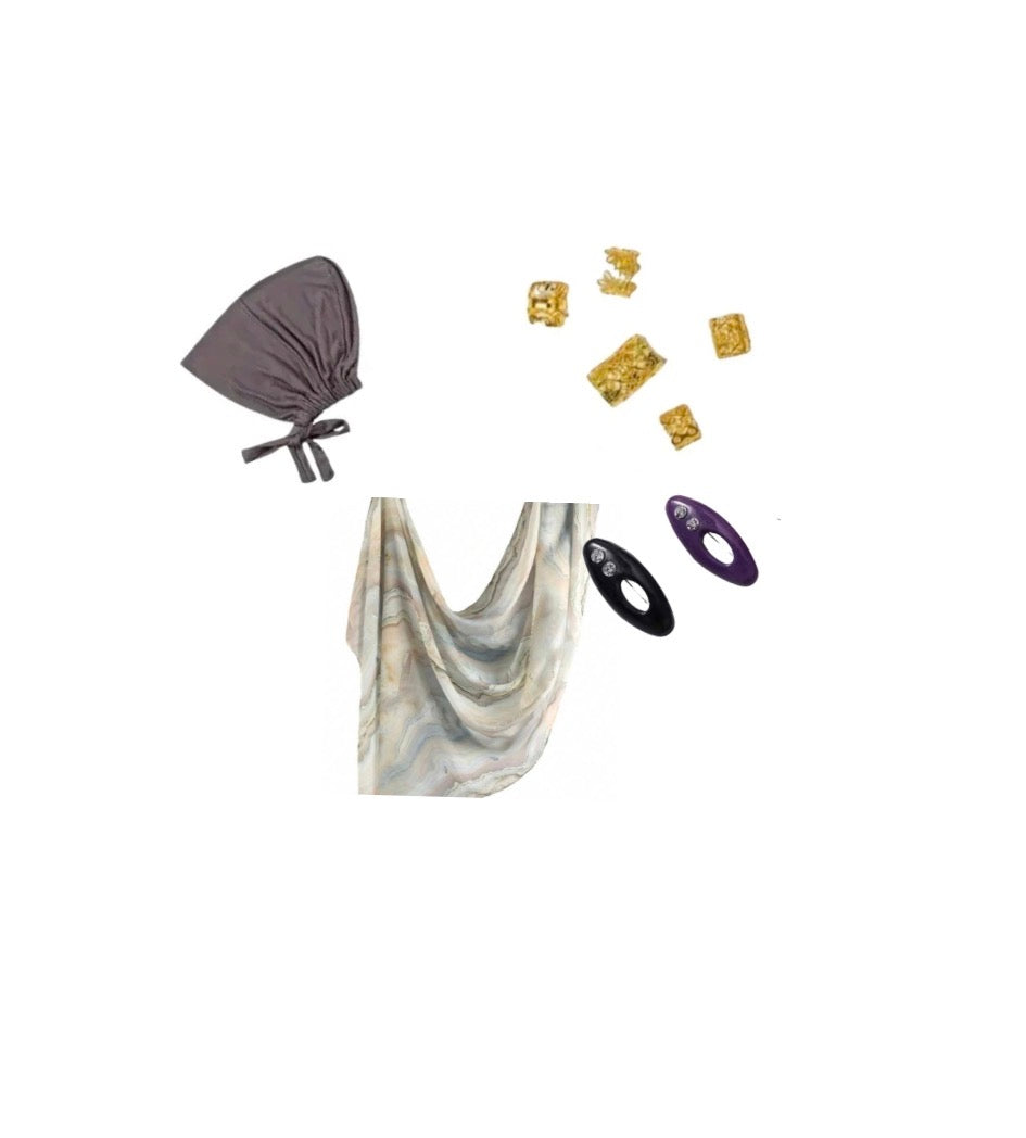 Marble Watercolor Modal Hijab Set