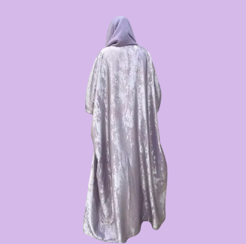 Elegant Purple Shimmery Abaya